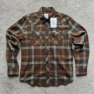 NWT Topo Designs Flannel Plaid Button-Down Shirt